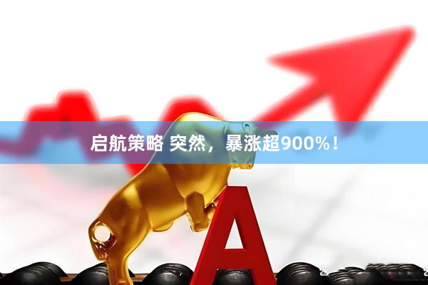 启航策略 突然，暴涨超900%！