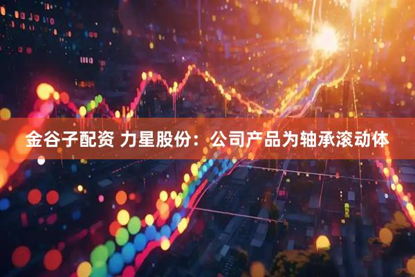 金谷子配资 力星股份：公司产品为轴承滚动体