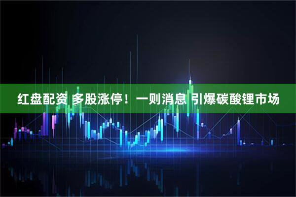 红盘配资 多股涨停！一则消息 引爆碳酸锂市场